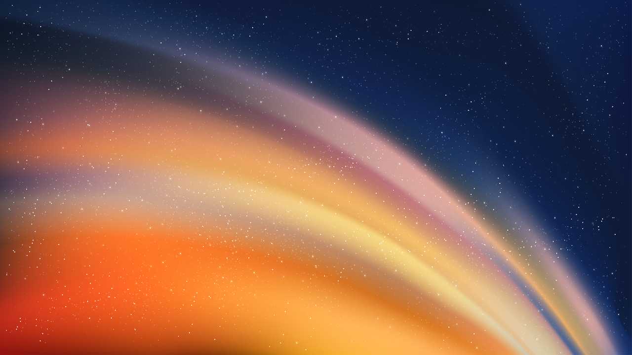 Colorful nebula clouds in deep space