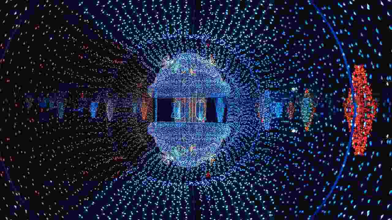 Cosmic microwave background radiation pattern