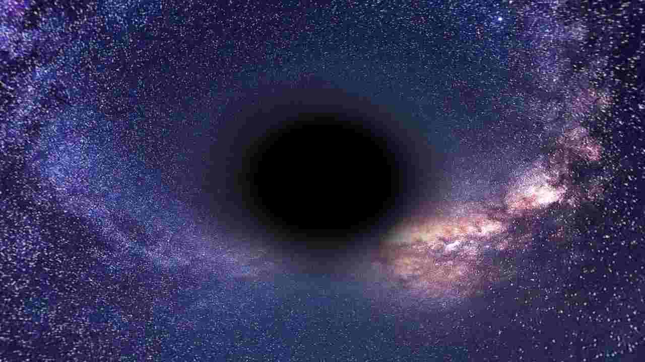 Spiral galaxy with bright galactic core